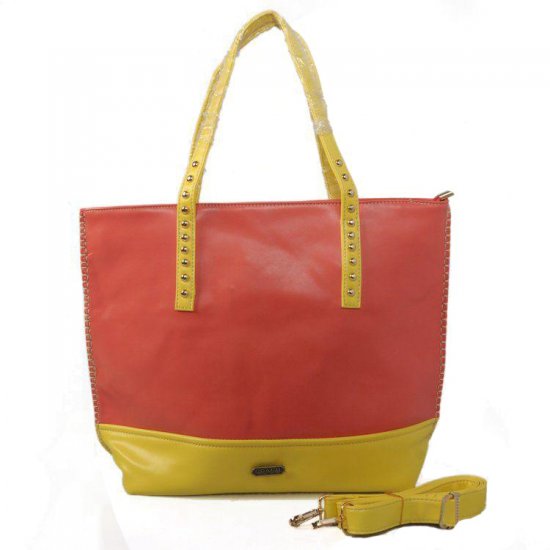 Coach Stud North South Large Red Totes CJA | Women